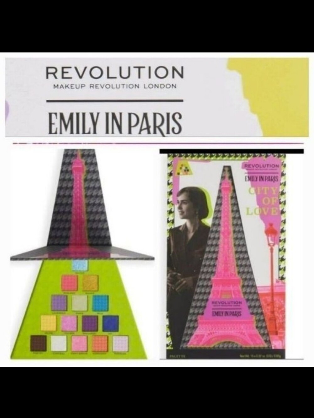 Revolution- "Emily in Paris City Of Love" Eyeshadow Palette 0.3oz